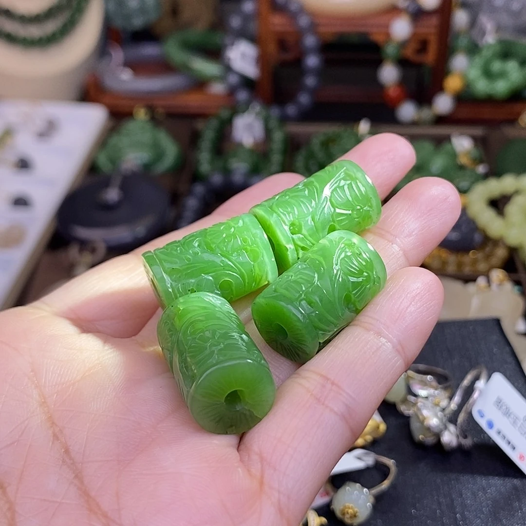 和田玉多样性发一 碧玉路路通未镶嵌