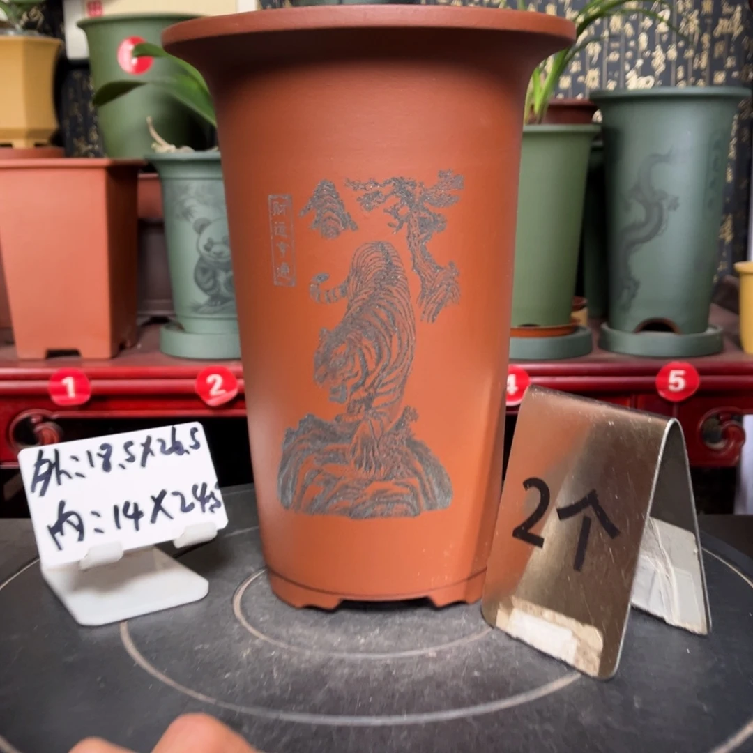 紫砂花盆紫砂花盆