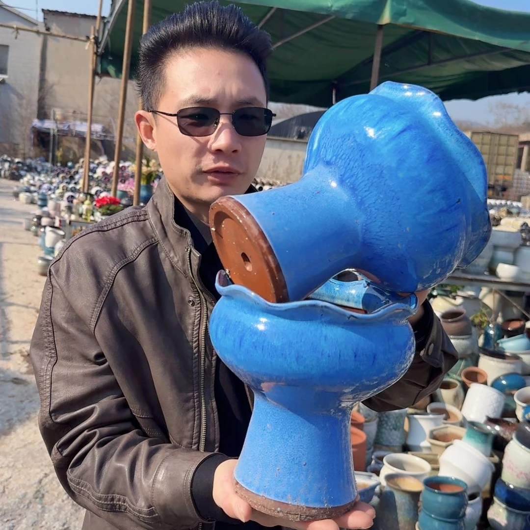 紫砂花盆瑕疵两个两个两个