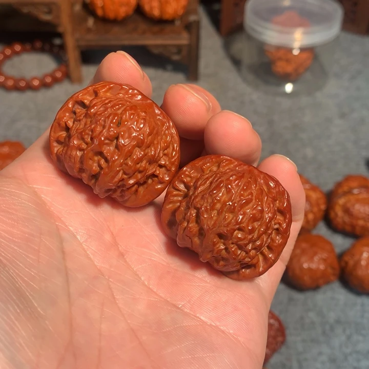 文玩核桃把件欢2磨盘36