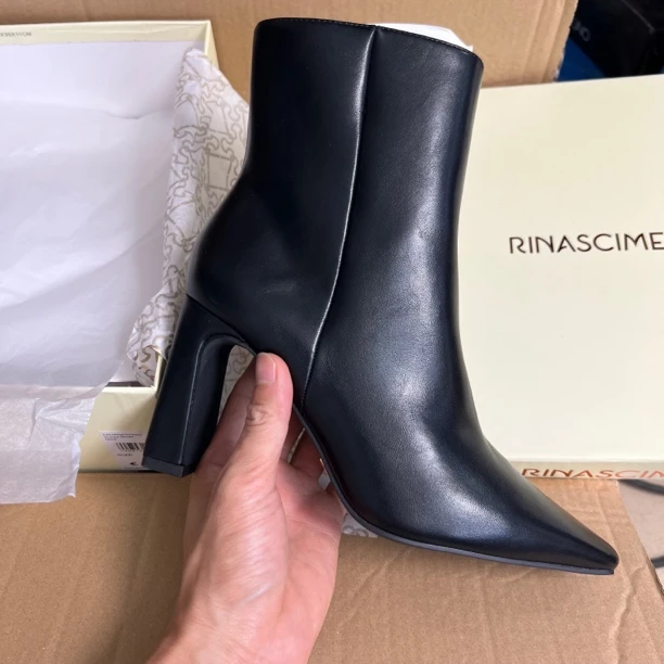 出口意大利品牌高跟短靴019