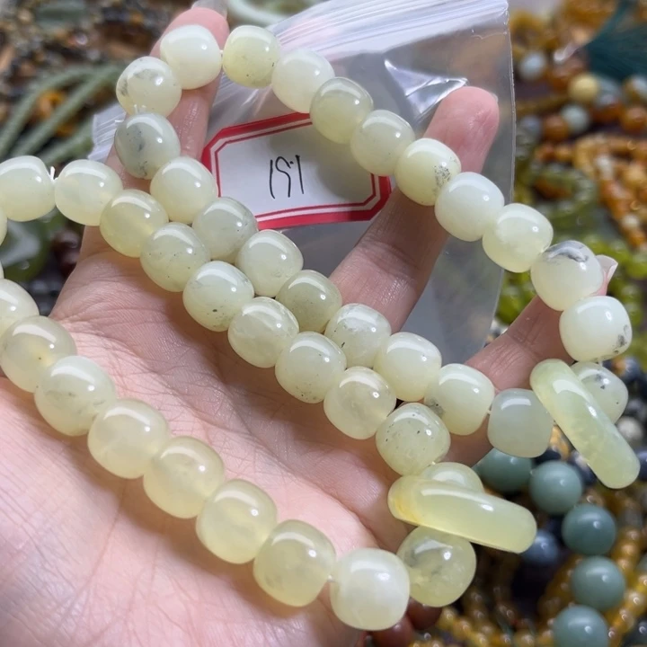 蛇纹石玉未镶嵌手链