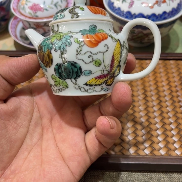 纯手绘精品盖碗杯