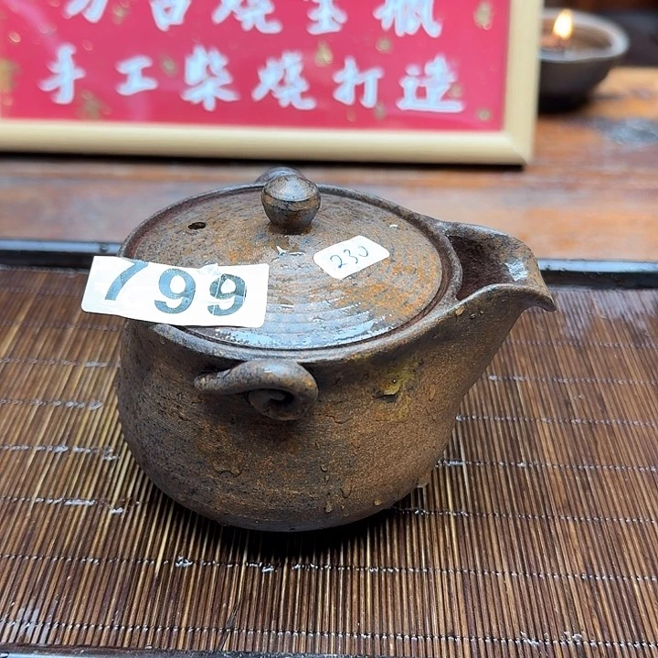 纯手工制作粗陶茶具