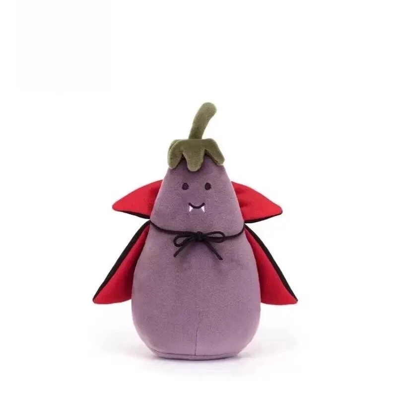 英国正版吸血鬼披风活泼茄子可爱蔬菜毛绒玩偶安抚玩具礼物