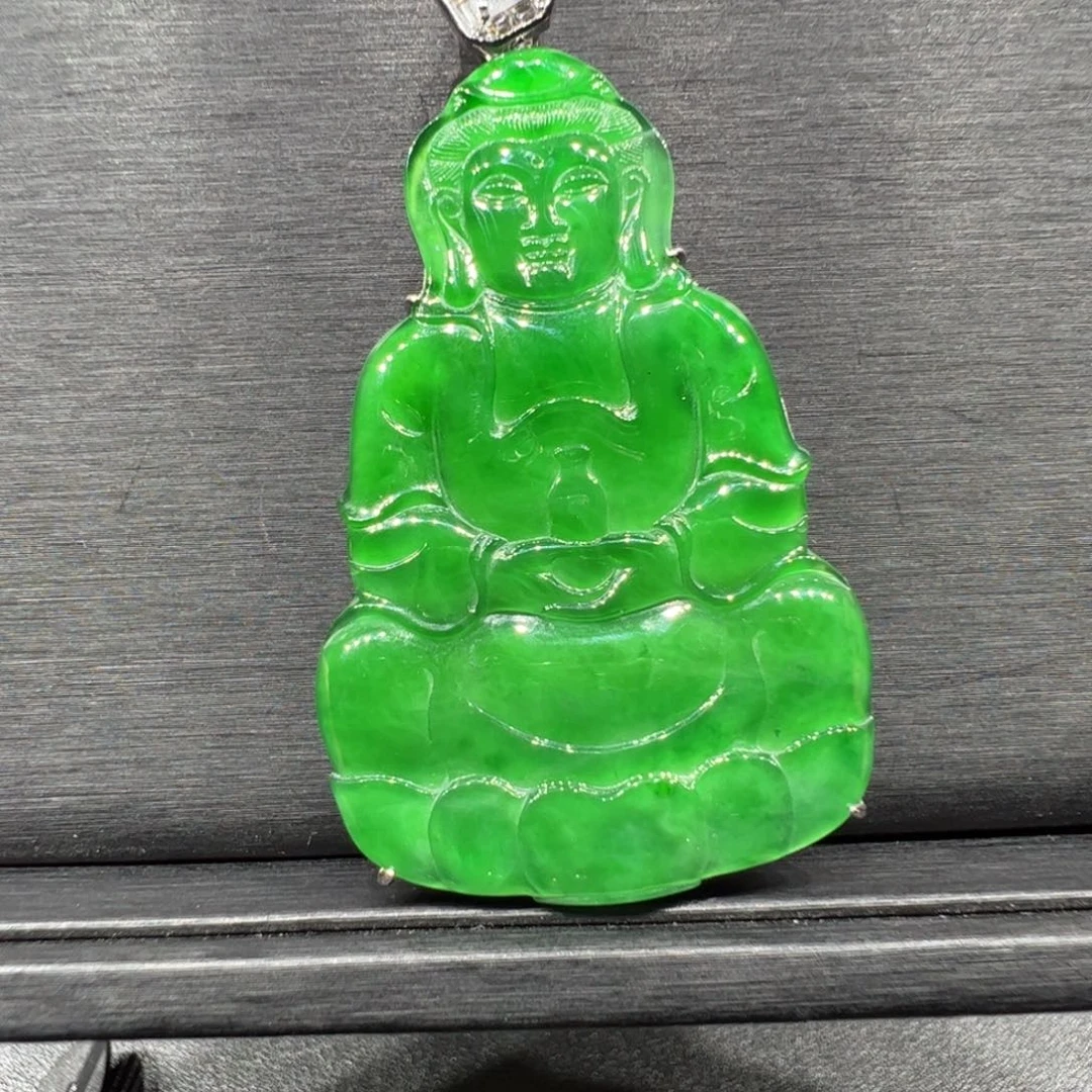 翡翠银S925镶嵌颈饰