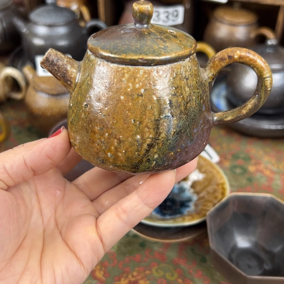柴烧茶器柴烧茶器主人壶微瑕