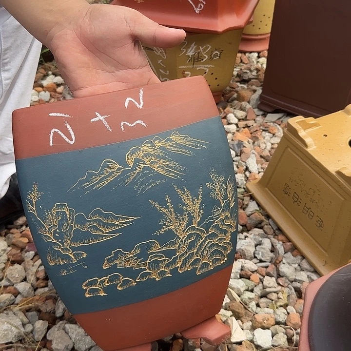紫砂花盆紫砂花盆