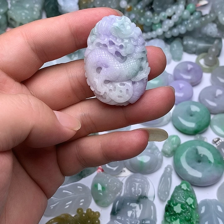 颈饰未镶嵌翡翠天然翡翠