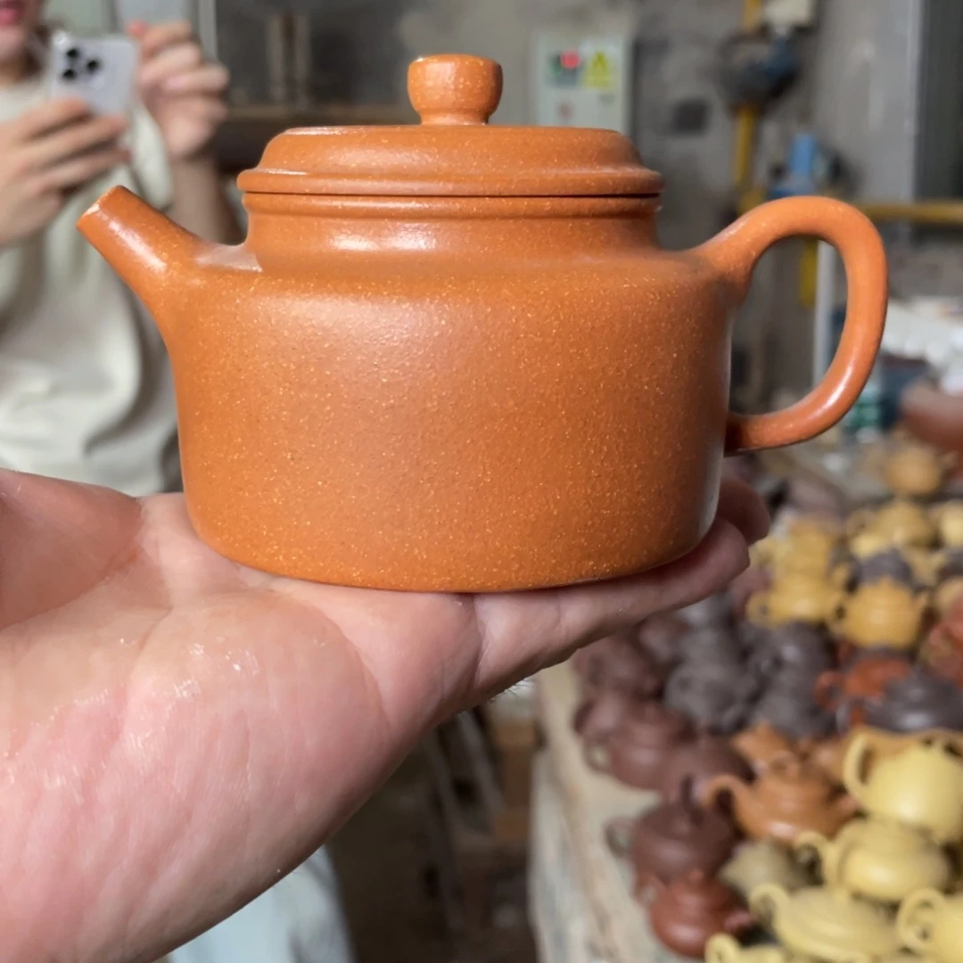 茶壶紫砂WWW。 金降坡。 德钟。 200CC
