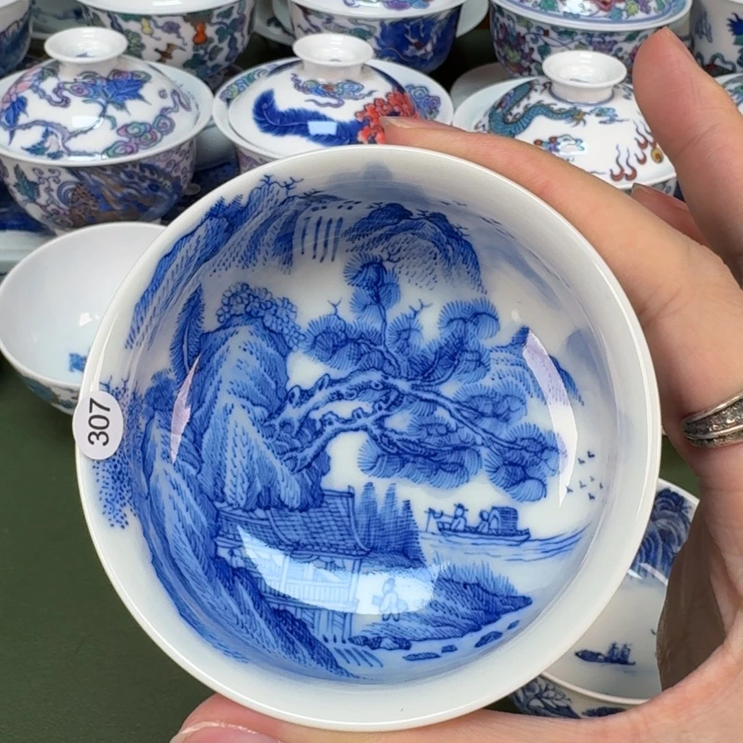 大帅景德镇手工手绘茶具307
