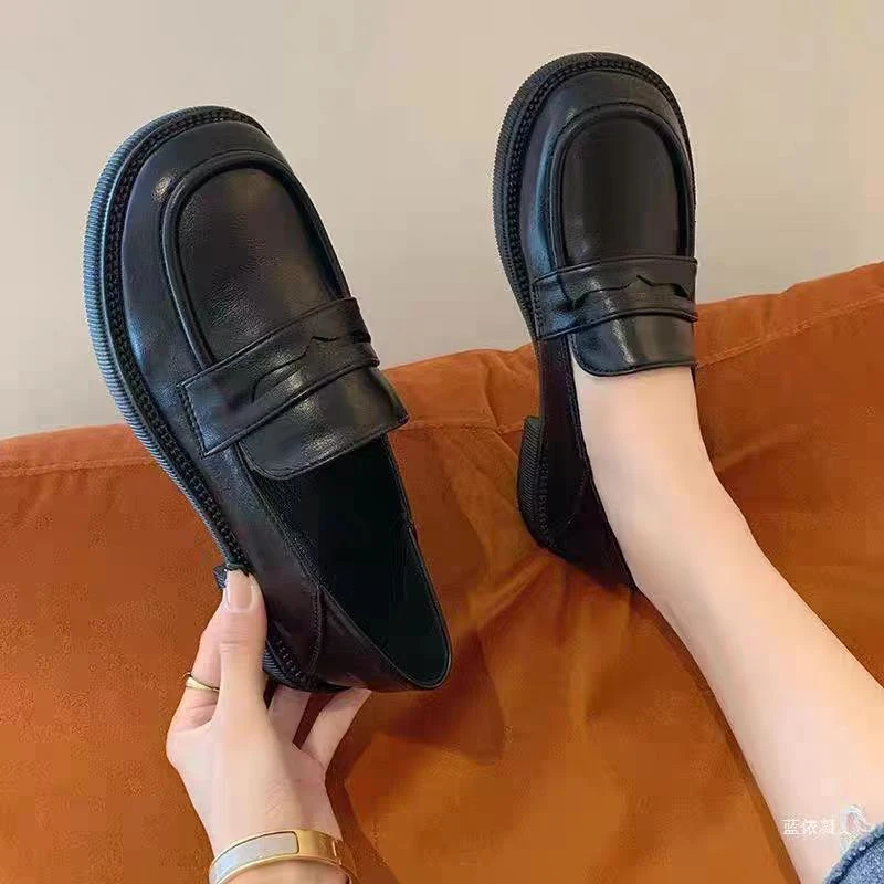 【断码福利】平底透气防滑乐福鞋豆豆鞋软底日系春季单鞋9637