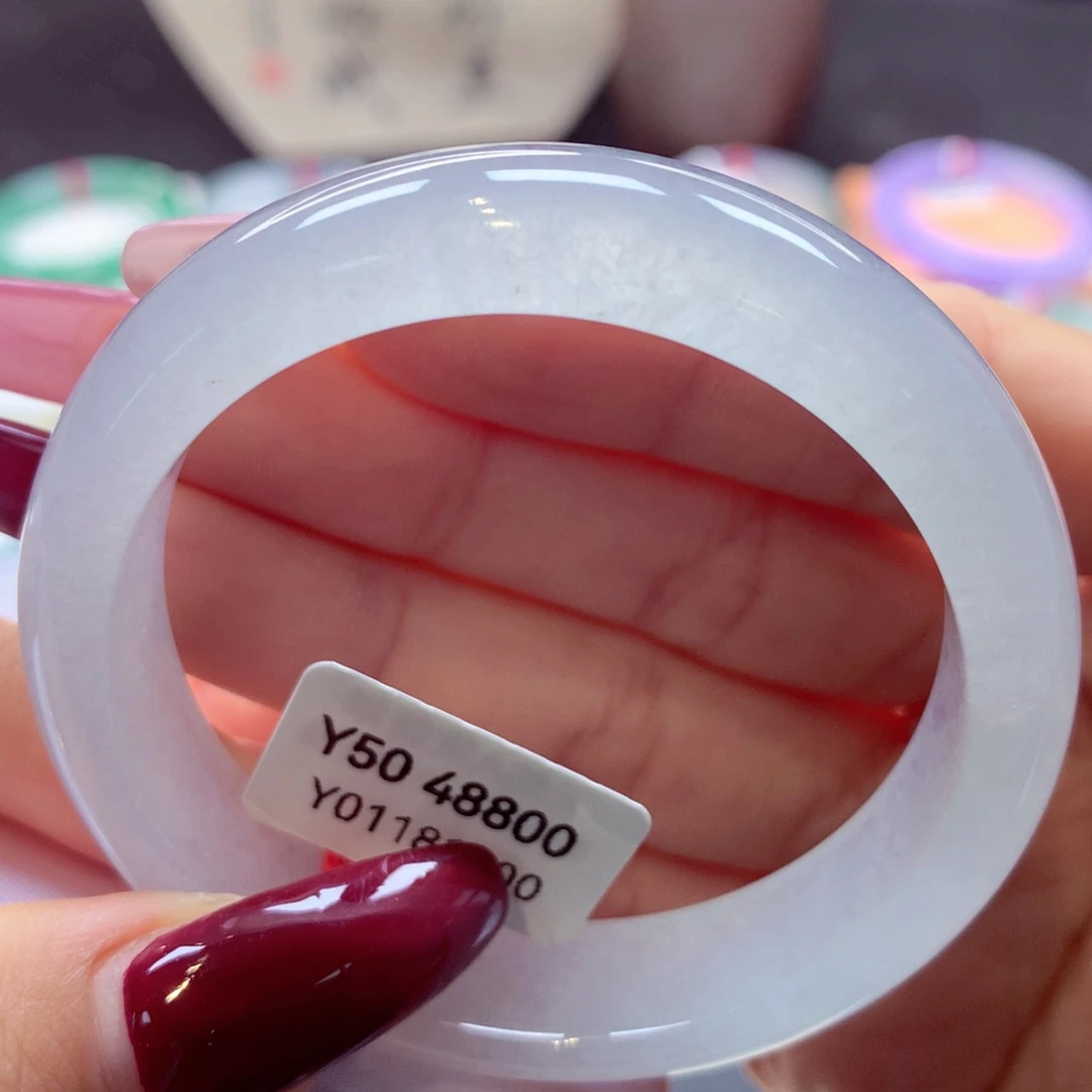 翡翠手镯未镶嵌正圈42号66