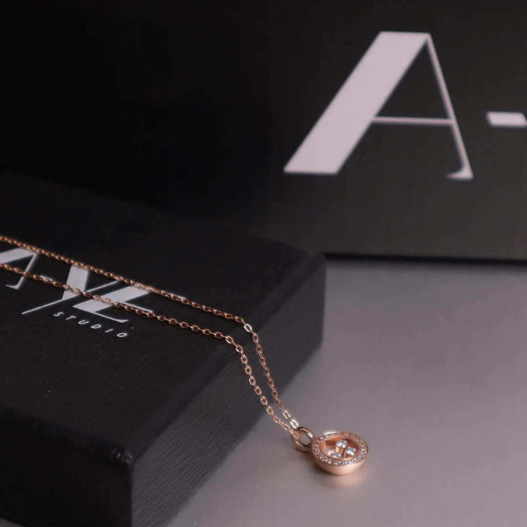 快乐三钻项链 N0136