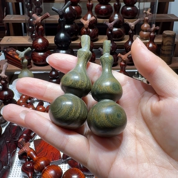 木绿檀葫芦一对葫芦