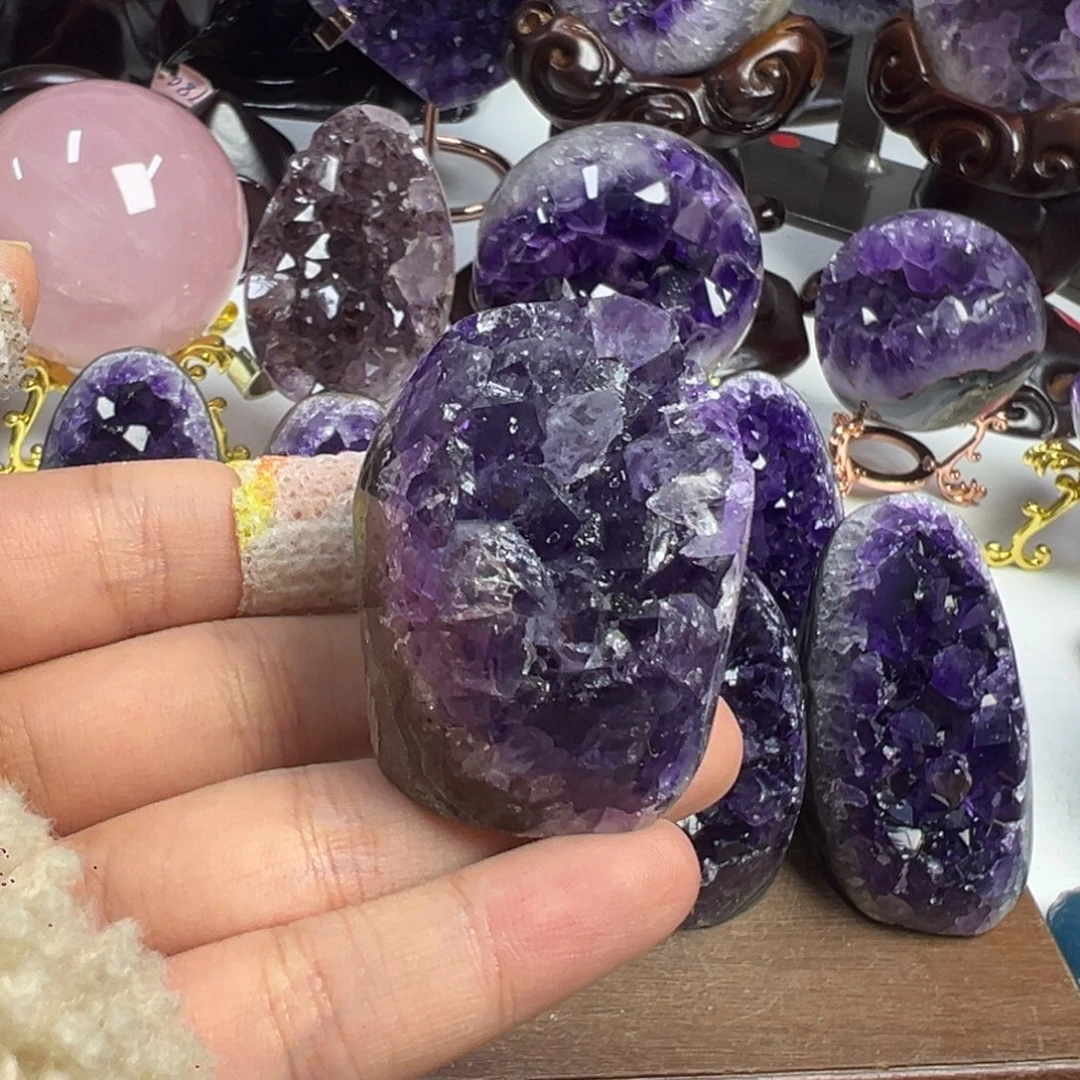 未镶嵌摆件紫晶紫水晶