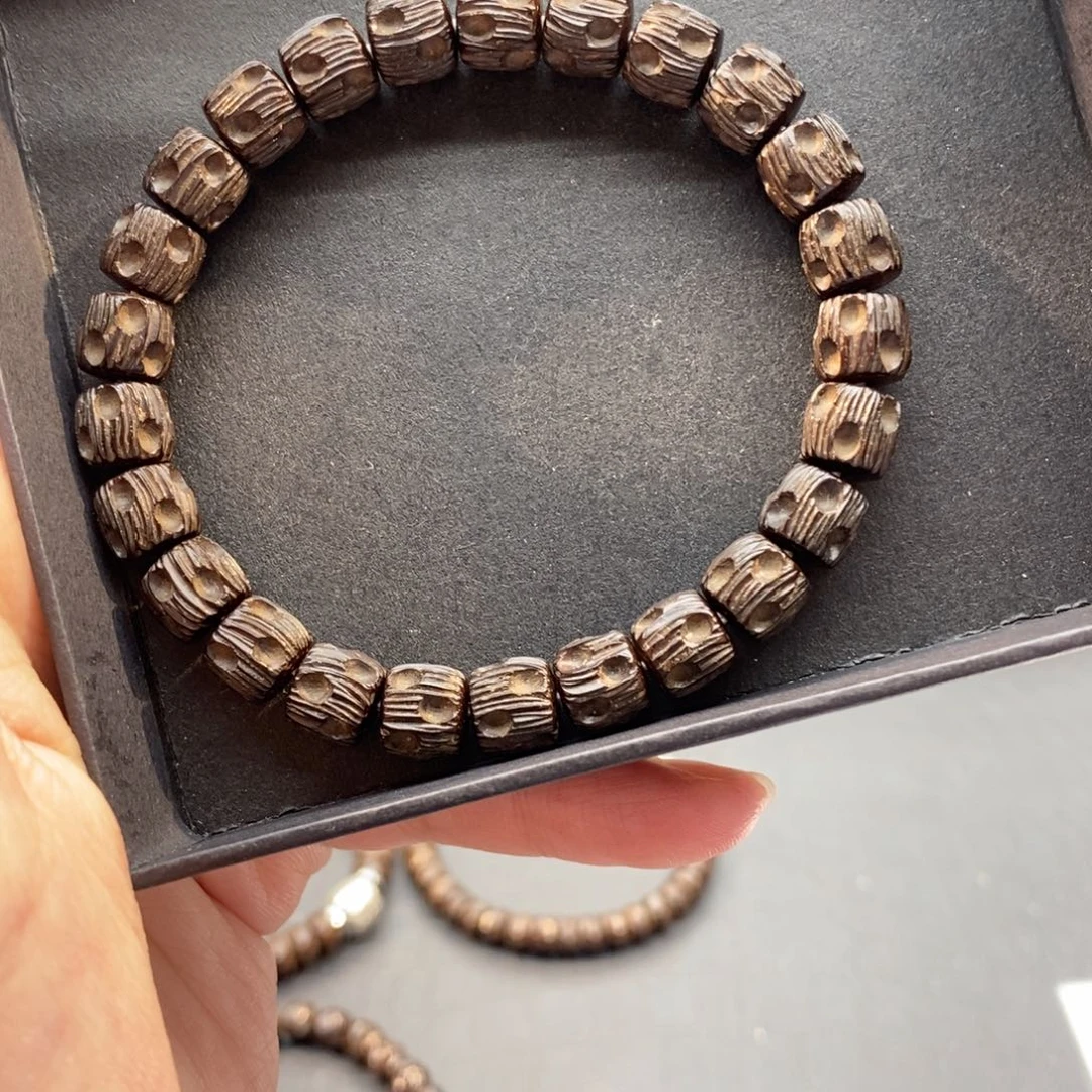 椰蒂手串長*原生态雕刻9❌8