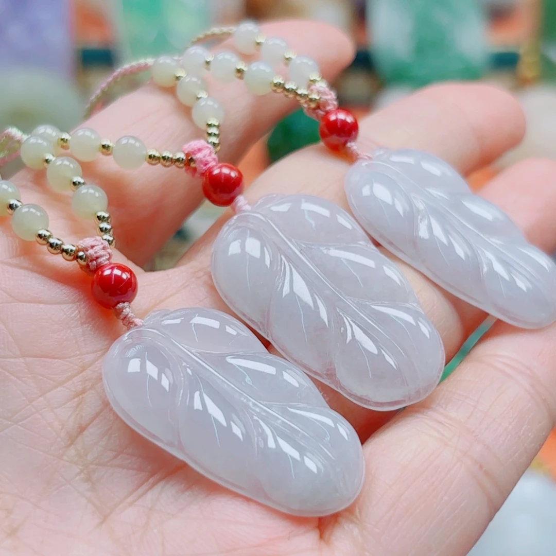 翡翠未镶嵌颈饰多样性发货一件