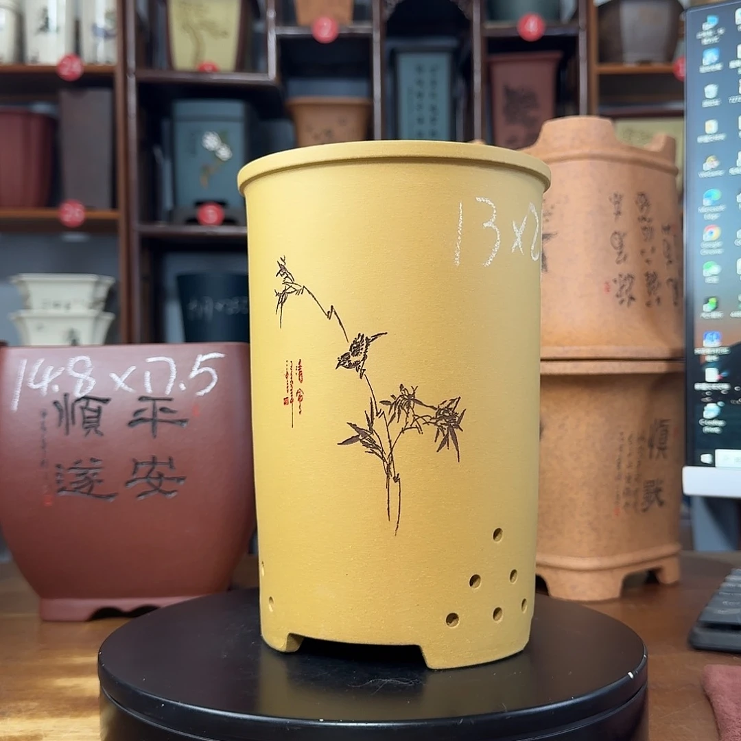 紫砂花盆兰之器精品紫砂花盆