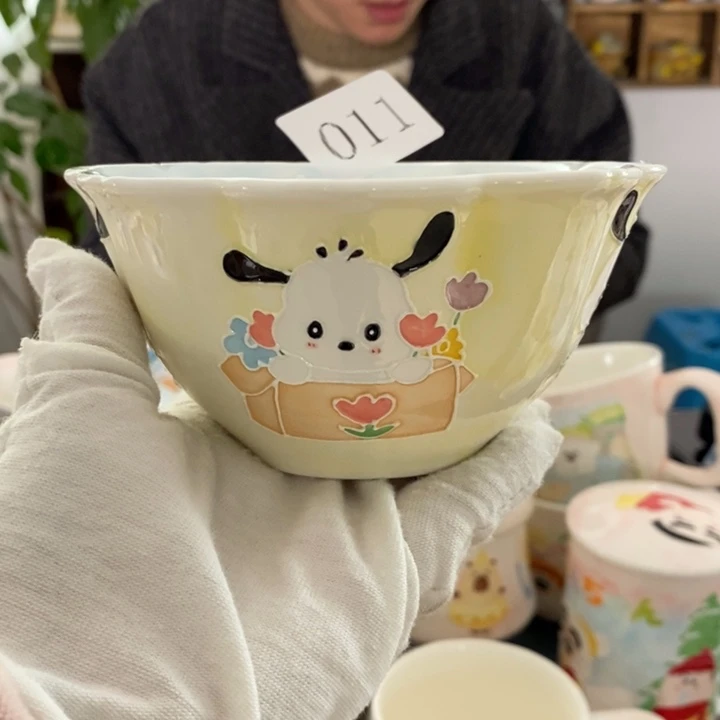 杯苒**降景德镇釉下彩手绘