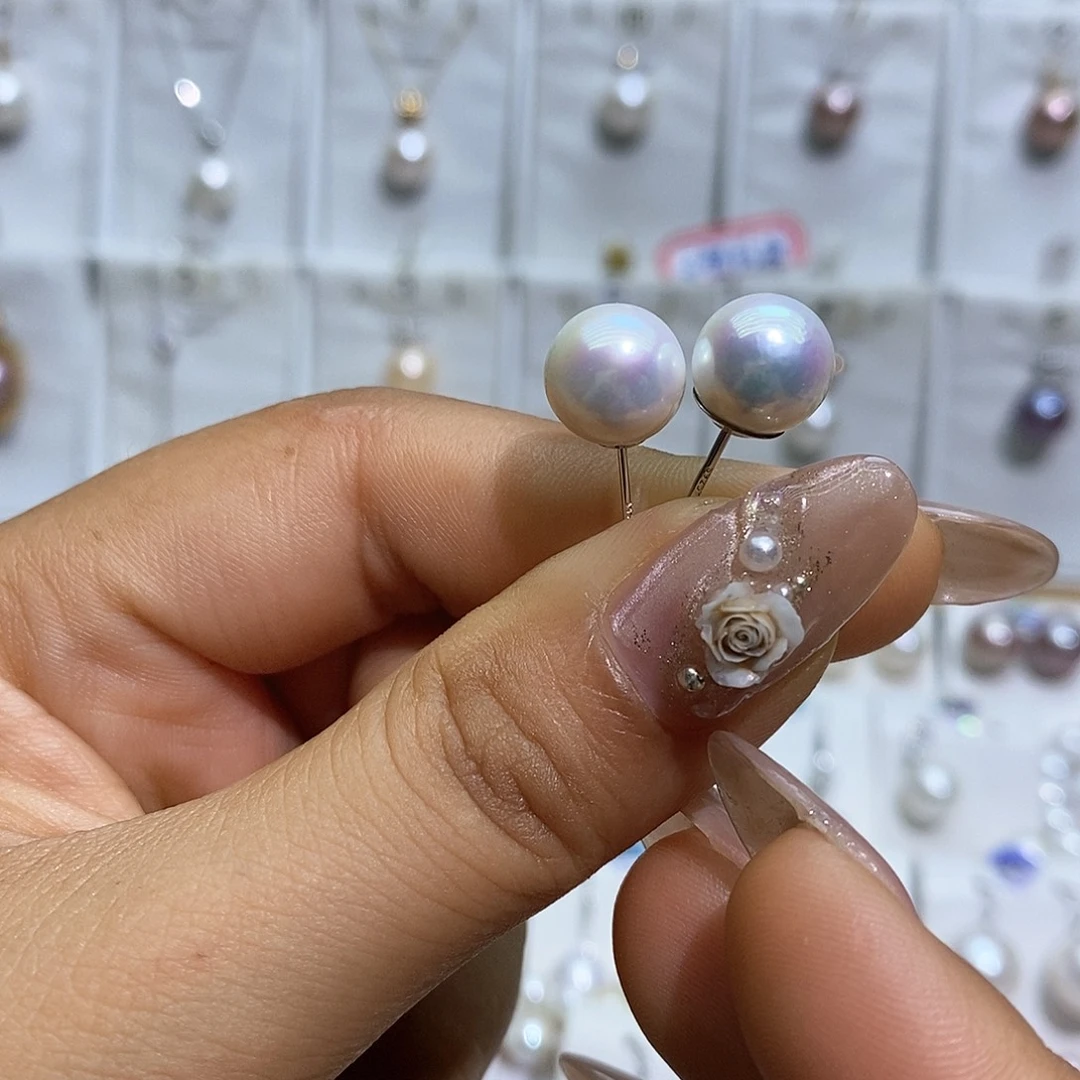 淡水珍珠吊坠(赠链)银S925镶嵌