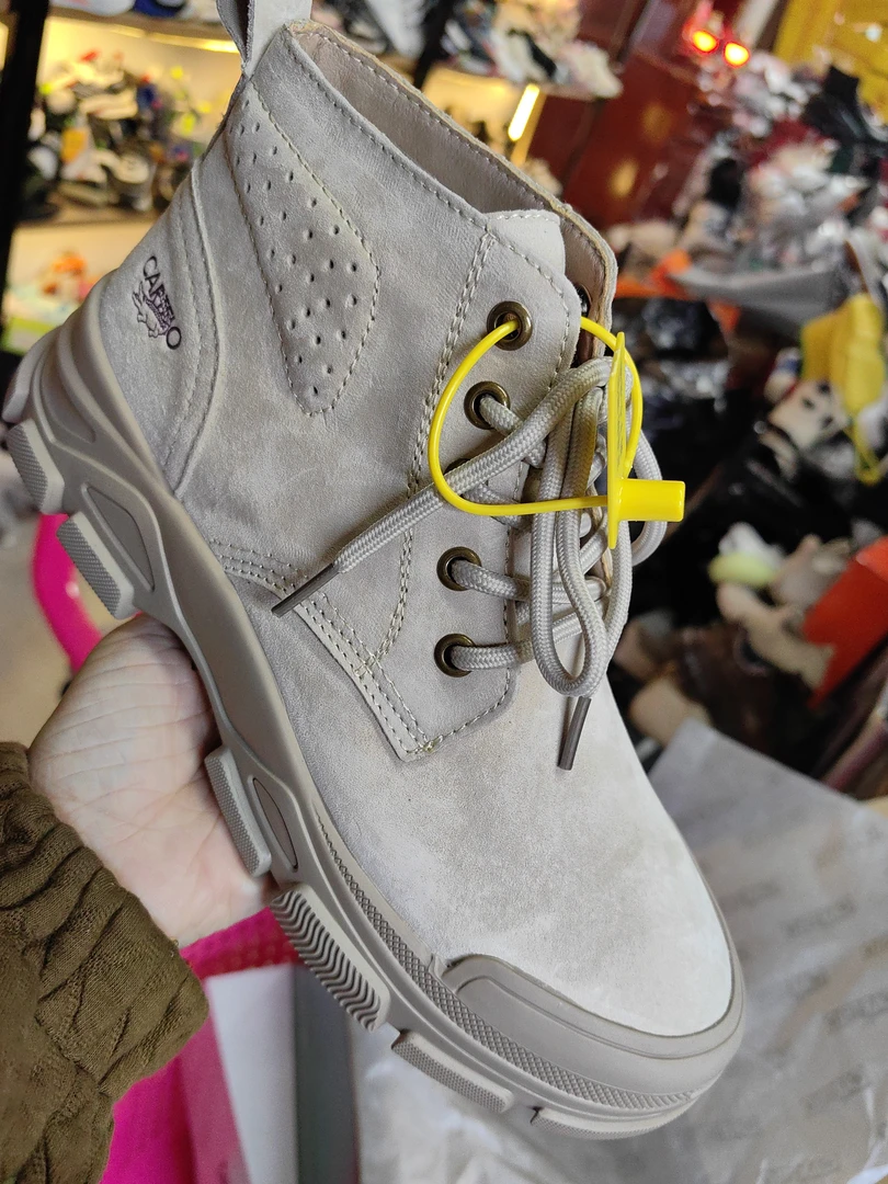 复古港风保暖日式平跟圆头马丁靴靴子女靴高帮鞋户外女士