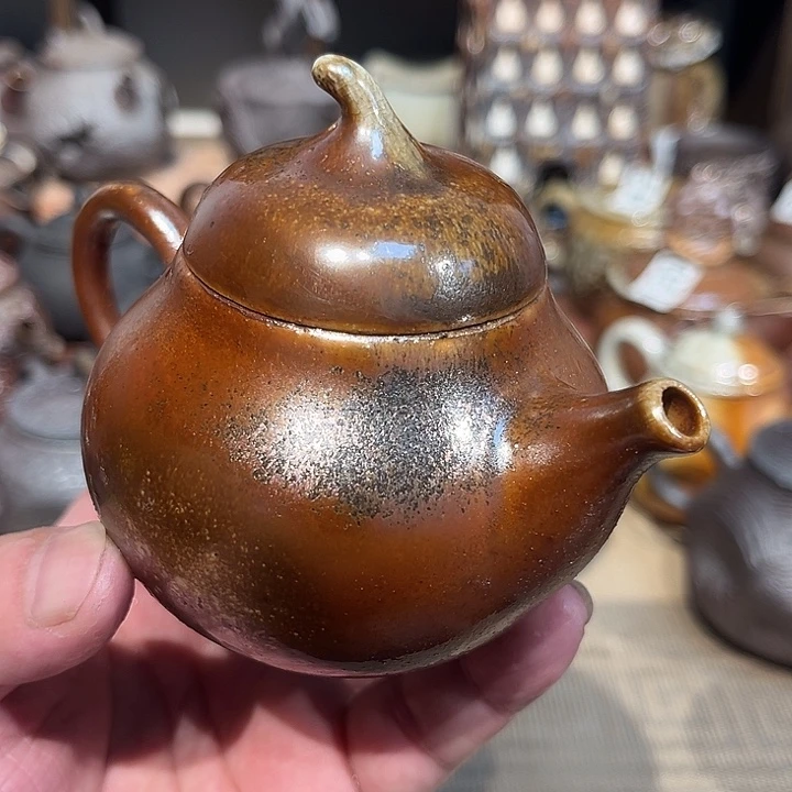 素烧柴烧茶具放漏387