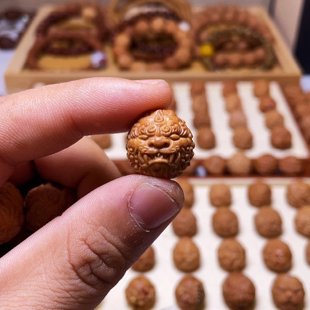 猴头核桃吊坠17左右猴头核桃唐狮