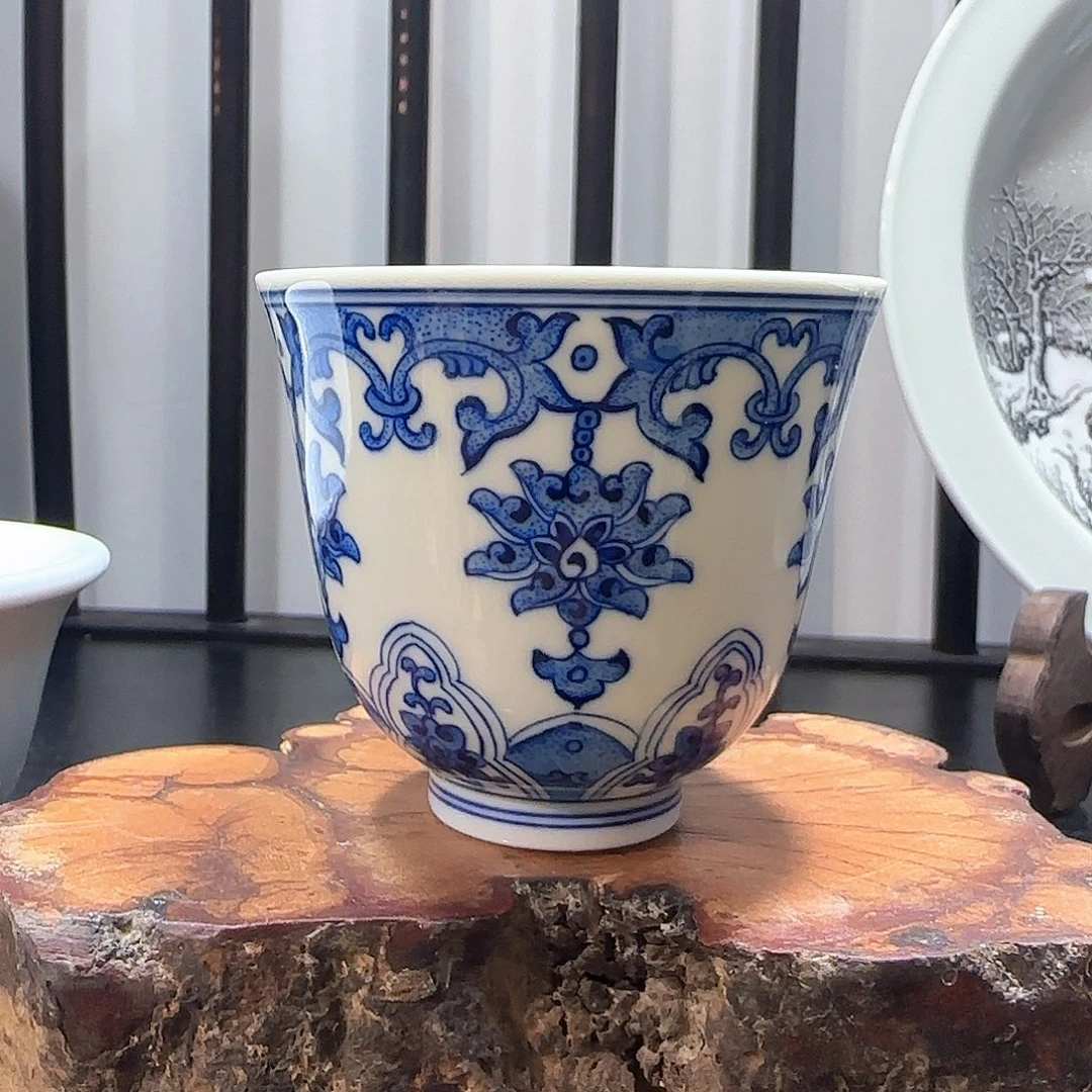 瓷摆件铃铛主人杯玉坠