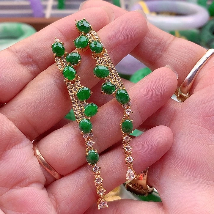 翡翠银S925镶嵌颈饰翡翠