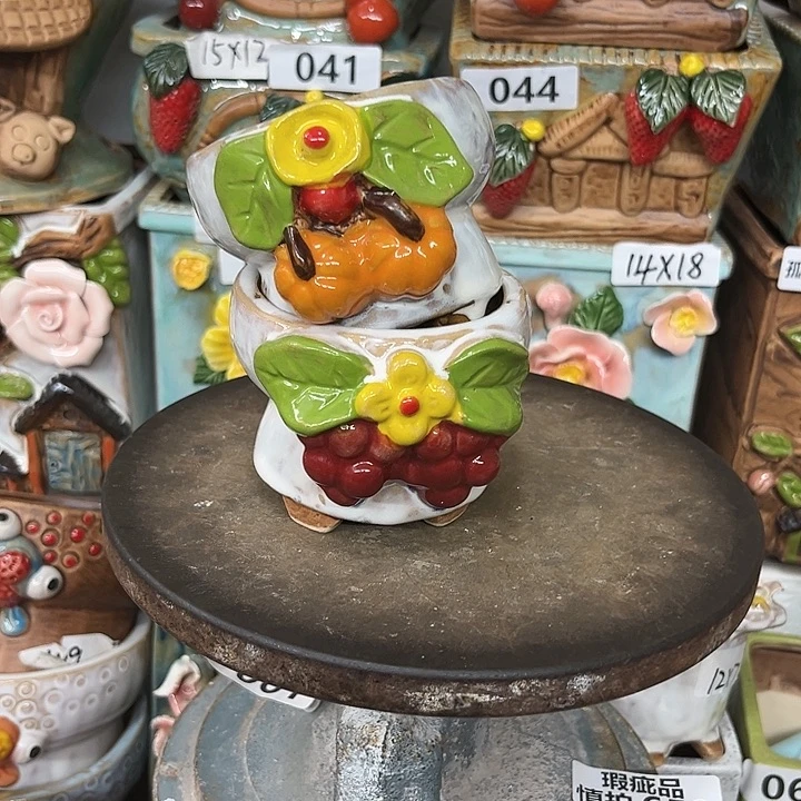 紫砂花盆粗陶材质多肉花盆