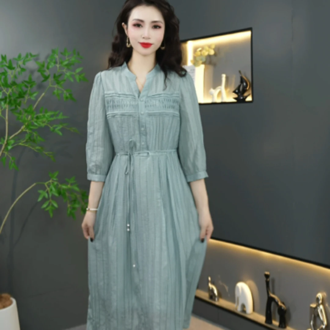 31B-31连衣裙气质轻奢夏季复古优雅设计师女士时尚法式