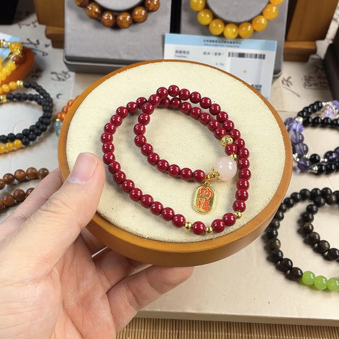 木变石手饰银S925镀金镶嵌