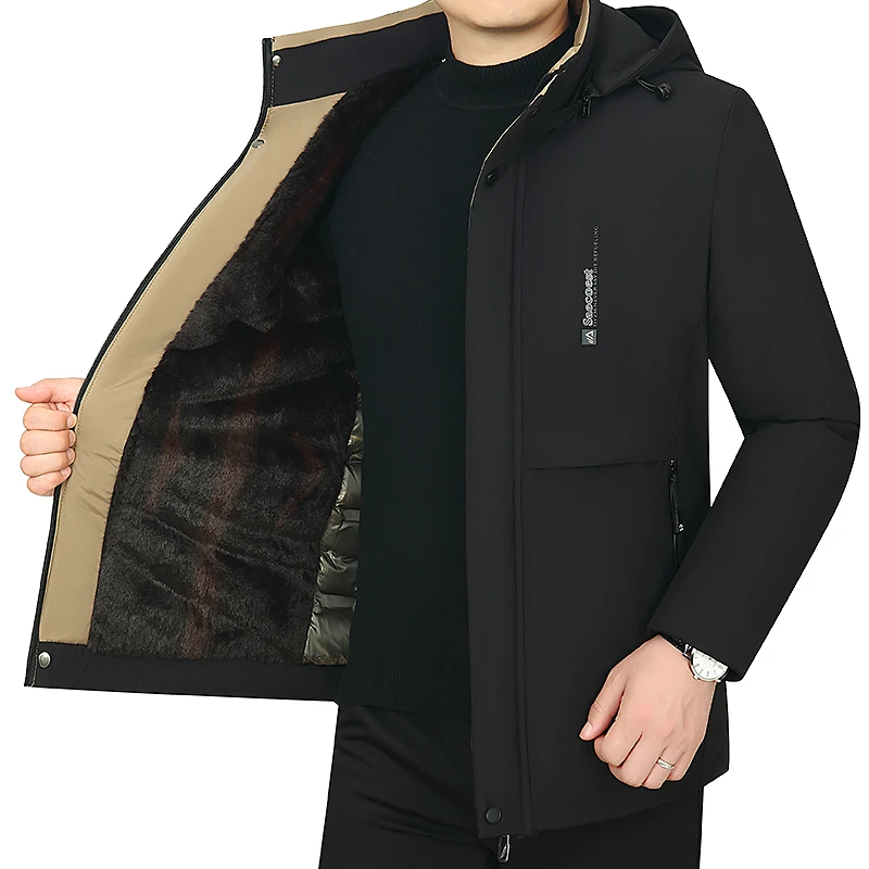 爵蒙保罗冬季加厚防寒保暖棉服可脱卸帽棉衣外套棉袄2461QQ