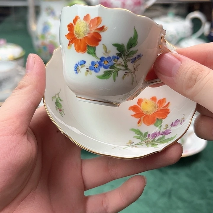 梅森多花摩卡杯碟