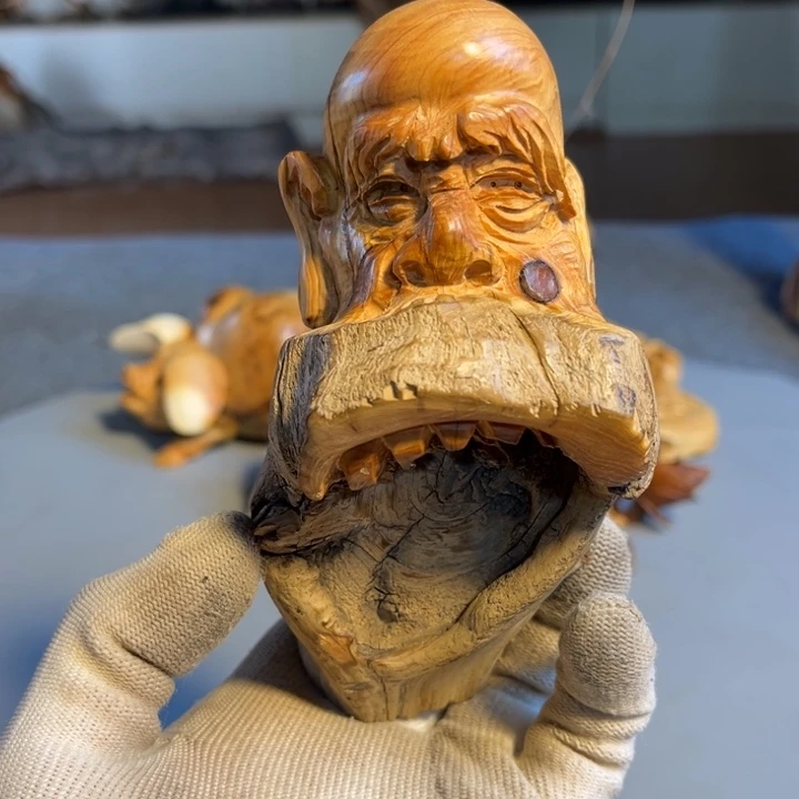 柏木（崖柏）根雕工艺摆件崖柏