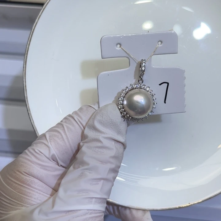 淡水珍珠颈饰银S925镶嵌