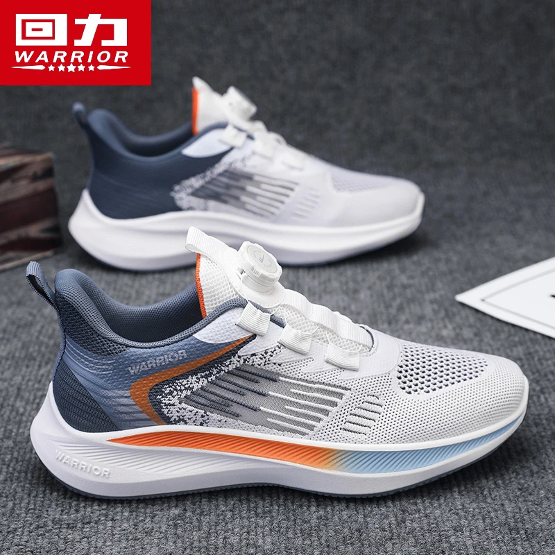 回力男鞋春季透气低帮飞织网面鞋子男款轻便百搭跑步休闲运动潮鞋