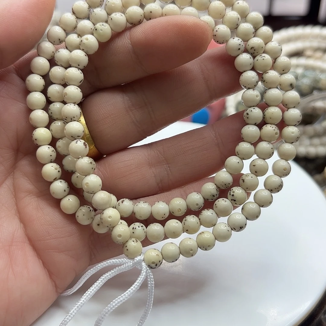 手串星月菩提6龙蛋果冻大留白