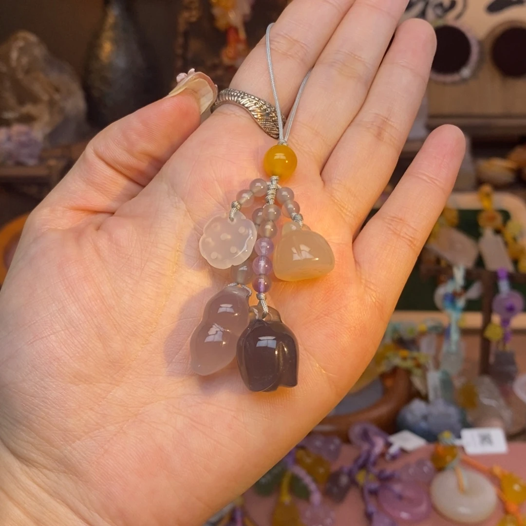 玛瑙/玉髓未镶嵌车挂