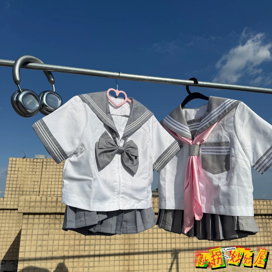 【现货掉落】bodyline日牌全新未拆封水手服彩虹战队灰三本jk短袖