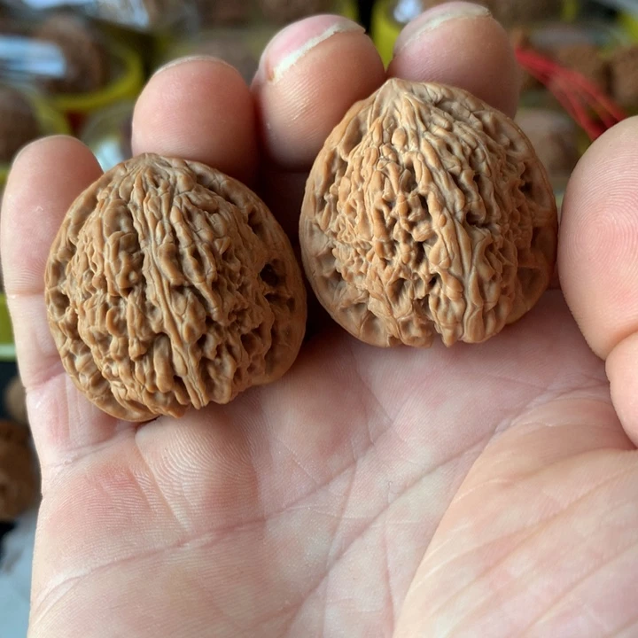 吊坠文玩核桃红玛瑙3.53