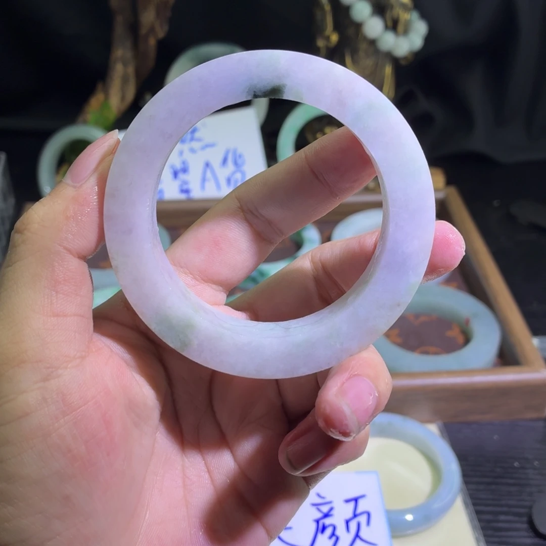 定制翡翠未镶嵌翡翠A货毛胚手镯定制