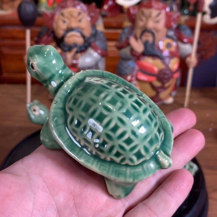 摆件陶瓷金钱龟摆件