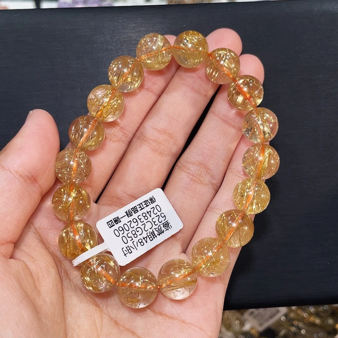 天***人发晶手链未镶嵌高品钛晶11mm