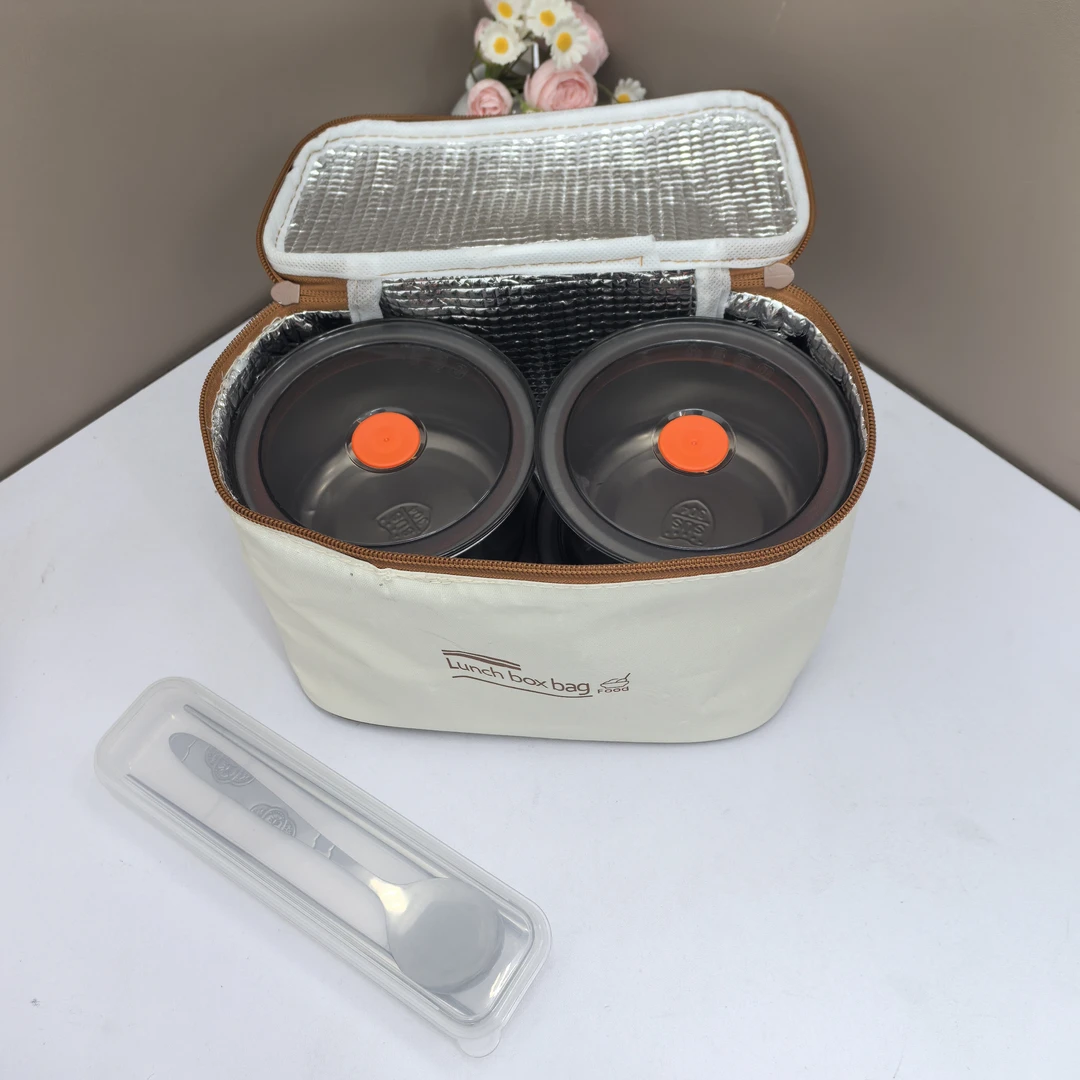 （开学王炸福利）超大容量带保温袋带餐具四个饭盒【汤姆粉丝专属】