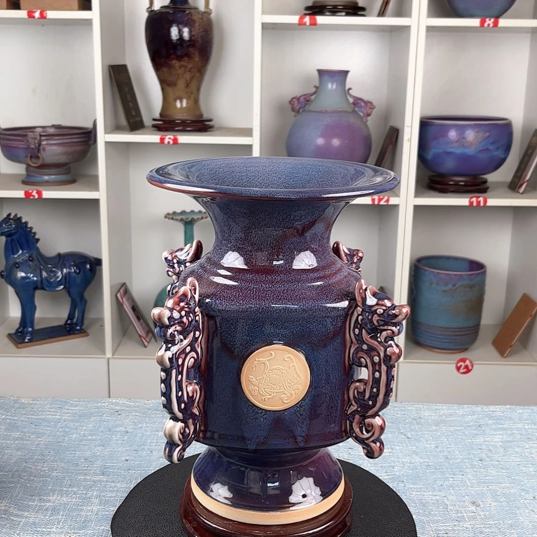 瓷片如意尊摆件摆件