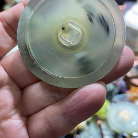 魔****透闪石-蛇纹石玉未镶嵌手把或挂件