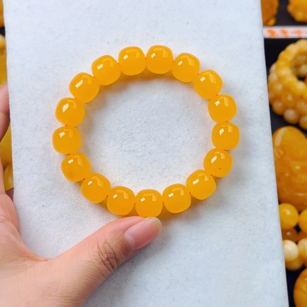 囧***蜜蜡颈饰未镶嵌同料13