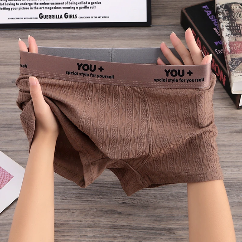 2025新款男士内裤男简约棉质男生运动透气短裤大码平角裤组合装